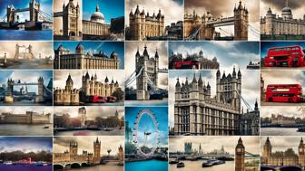 London Sehenswürdigkeiten Collage: Entdecken Sie die Highlights der britischen Hauptstadt!
